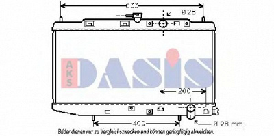 AKS DASIS 100320n -  Радиатор, охлаждение двигателя